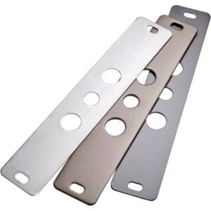 HES 9000-108-630 1/8" Aluminum Spacer Bracket for Surface Mounted Electric Strikes, Satin Stainless Steel