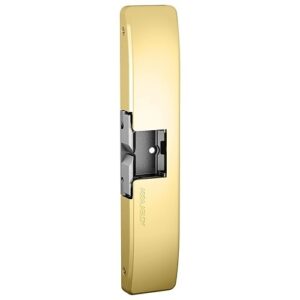 HES 9500-12/24D-605 9500 Series Surface Mounted Electric Strike, Fire Rated, Bright Brass