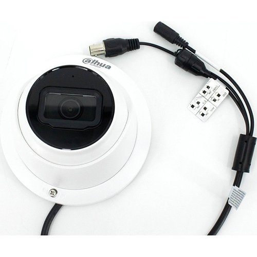 Dahua A22DJ62 Pro-Series Starlight+ 2MP HDCVI IR Turret Camera, 2.8mm Fixed Lens, White