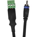 AtlasIED AS2RCA-1M-PHX Male RCA to Phoenix Connector Cable, 1m with 5.5mm Phoenix Connector for use with AA Series Amplifiers