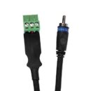 AtlasIED AS2RCA-3M-PHX Male RCA to Phoenix Connector Cable, 3m with 5.5mm Phoenix Connector, for Use with AA Series Amplifiers