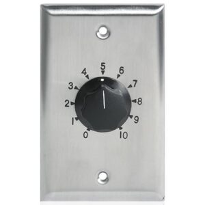 AtlasIED AT35 35W Single Gang Stainless-Steel 70.7V Commercial Attenuator