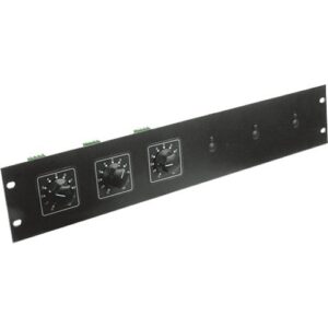 AtlasIED ATPLATE-052 Attenuator Rack Mounting Plate, Holds up to Attenuators