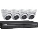 Dahua C542E42B WizSense Series Security System Kit, (4)A21BJ02 2MP HDCVI IR Turret Cameras, (1)X51C1E2 4-Channel 1080p Pentabrid HDCVI DVR with Analytics