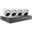 Dahua C845E42A 5MP HDCVI Security System, Includes (4) 5MP Turret Cameras and (1) 4K 4-Channel Pentabrid Recorder, Dual-Streaming