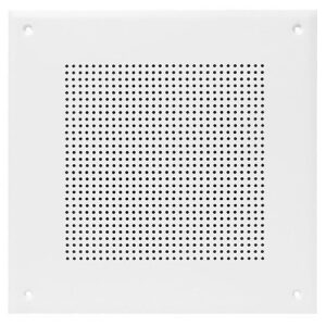 AtlasIED D161-8 Series 8" In-Ceiling Speaker with 4W 25V/70V Transformer, Square Baffle, White