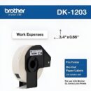 Brother DK1203 File Folder Paper, 0.66" x 3.4"