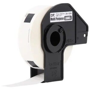 Brother DK1204 multi-Purpose Paper Labels for Label Makers, 0.66" x 2.14"