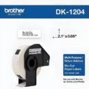 Brother DK1204 multi-Purpose Paper Labels for Label Makers, 0.66" x 2.14"