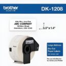 Brother DK1208 Large Address Paper Labels, 1.4" x 3.5"