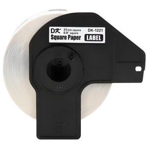 Brother DK1221Square Paper Labels, 0.9"