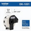 Brother DK1221Square Paper Labels, 0.9"