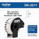 Brother DK2211 1.1"x50 White Film Label