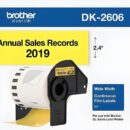 Brother DK2606 2.4 x 50 Film Label, Yellow