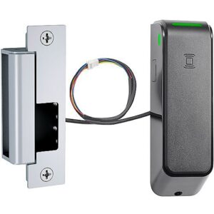 HES ES100-15LM-IPS-612 Wireless Electric Strike, 1500 Strike, Complete PAC Latch Bolts Faceplates, Security Monitored, Satin Bronze