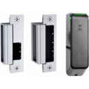 HES ES100-15LMH-IPS-630 Wireless Electric Reader and Strike with Aperio Technology, Complete Pac for Latch Bolts with Monitoring and Hub, RFID, Satin Stainless Steel