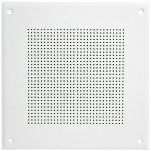 AtlasIED G161-8 8" In-Ceiling Speaker with 4W 25V, 70V Transformer and 161-8 Square Baffle, White