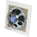 AtlasIED G161-8 8" In-Ceiling Speaker with 4W 25V, 70V Transformer and 161-8 Square Baffle, White