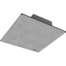 AtlasIED IP-22SYSM PoE+ Indoor 2' 2' Suspended Ceiling Mount IP Speaker with Talkback Microphone, Neutral White Electrostatic Powder Coat