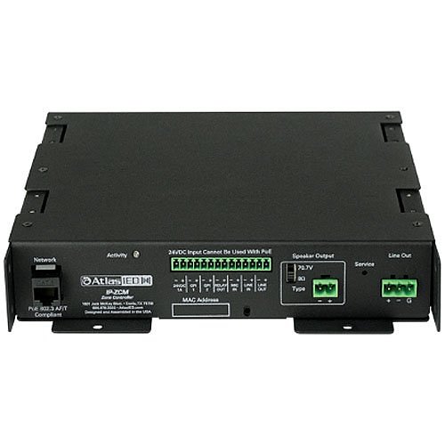 AtlasIED IP-ZCM PoE+ IP Addressable IP-to-Analog Gateway with Integrated Amplifier