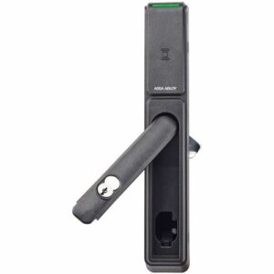 HES KS200-S-IPS-B-K1 KS Series Server Cabinet Lock, Wiegand, Swing Handle, HID multiCLASS SE Technology, MEDECO X4 SFIC Core, Black