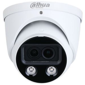 Dahua N45DUD2 Pro-Series 4MP Night Color 2.0 Fusion IP Turret Camera, Dual 2.8mm Fixed Lens, White