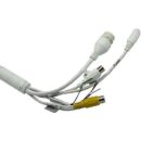Dahua N45DUD2 Pro-Series 4MP Night Color 2.0 Fusion IP Turret Camera, Dual 2.8mm Fixed Lens, White