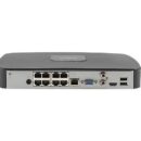 Dahua NB484E62B Starlight IP Security System Kit, 7-Piece, Includes (6) 4MP Turret IP Cameras, 2.8mm Lens, Black (1) 8-Channel 4K NVR