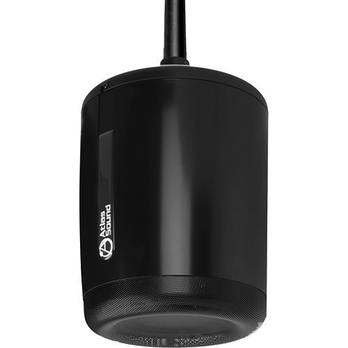 AtlasIED PM8SUB-B 8" Pendant Mount Subwoofer with 60W 70.7V Transformer, Black