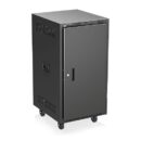 AtlasIED RX2125 25" Mobile Cabinet, 5/8"- 5/8"-1/2" Spacing, 16-Gauge, Includes: Casters, and Side Handles