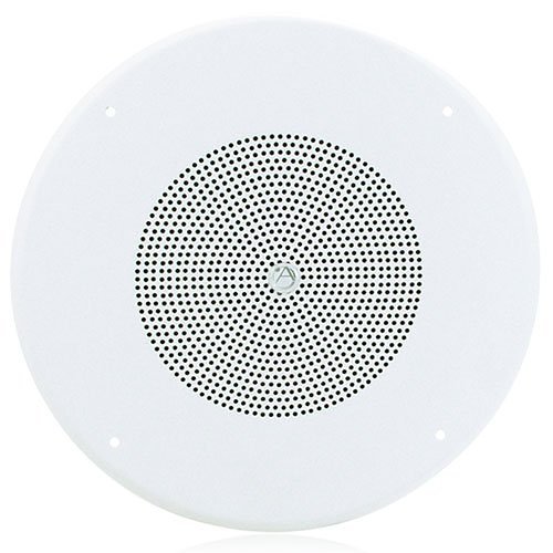 AtlasIED SD72W 8" Dual-Cone In-Ceiling Speaker with 25V, 70V 5W Transformer and 62-8 Baffle