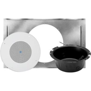 AtlasIED SD72W-KIT4 SD72 Speaker, 62-8 Baffle, CS95-8 Back Box, and 81-8R T-Bar Bridge Kit