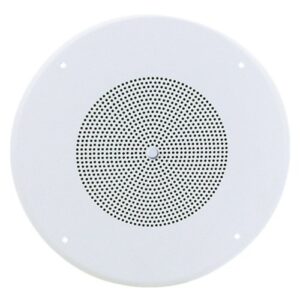 AtlasIED SD72WV 8" Dual Cone In-Ceiling Speaker with 25V/70V 5-Watt Transformer and 62-8 Baffle with Volume Control