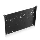 AtlasIED SH1-10 Vented All-Purpose Rack Shelf 1RU Height, Flat Black Finish