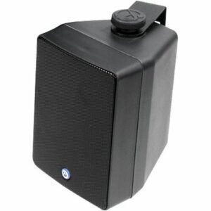 AtlasIED SM42T-B 4" 2-Way All-Weather Speaker with 16W 70V, 100V Transformer, Black