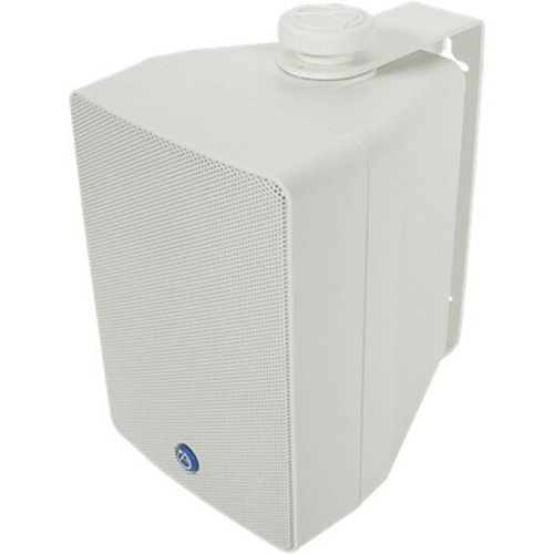 AtlasIED SM42T-WH 4" 2-Way Weather Resisant Speaker with 16W 70V 100V Transformer, White