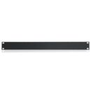 AtlasIED SPR1 19" RU Recessed Rack Panel, 16-Gauge CRS, Black