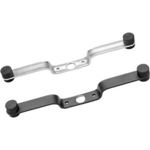 AtlasIED TM-1E Clip Mounting Twin Microphone Mount, 8.75", Ebony