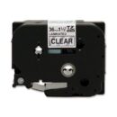 Brother TZE161 Black on Clear Laminated Tape 36mm