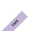 Brother TZEMQF31 0.47" x 26.2', White on Purple