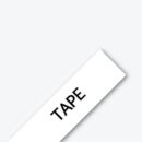 Brother TZES221 TZe Tape, Black on White Extra-Strength, 0.35 in 26.2 ft (9mm 8m)