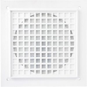 AtlasIED VP161A-R4 Recessed Vandal Proof Baffle for 4" Cone Loud Speakers, Perforated CRS Stud-Mounting Plate