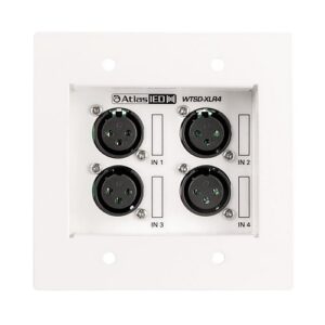 AtlasIED WTSD-XLR4 Wtsd XLR Input Wall Plate to Interface with A