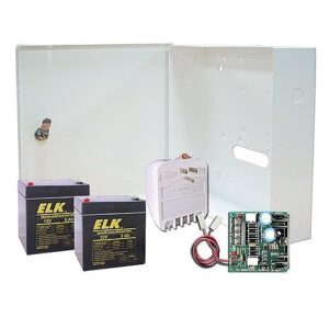 ELK P124K DC Power Supply and Battery Charger, Includes (2) 12 Volt 5Ah Batteries